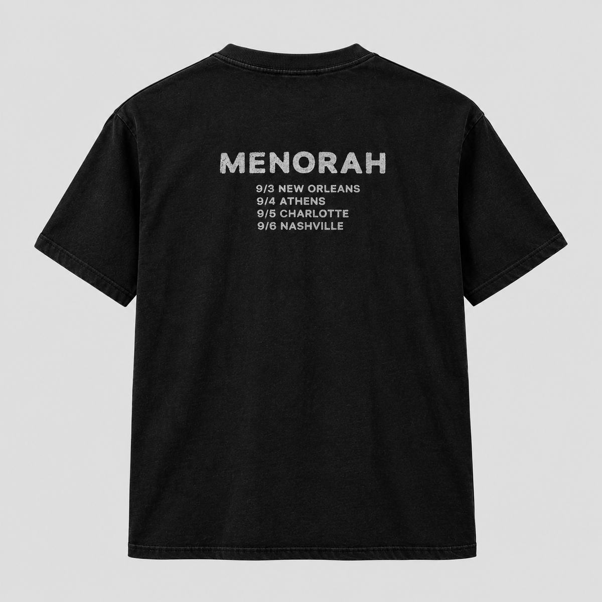 Menorah Graphic T Front & Back TOUR EXCLUSIVE