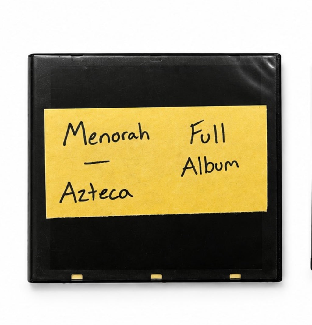Menorah - AZTECA full album on CD with signed letter from all band members TOUR EXCLUSIVE